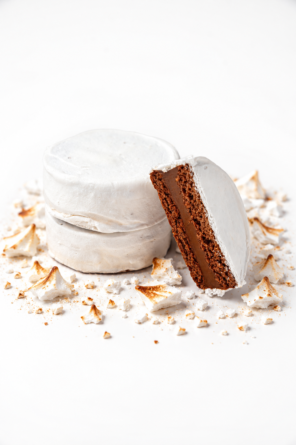 Italian Meringue & Dulce de Leche Alfajores