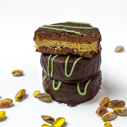 Dubai Pistachio Dark Chocolate Alfajores
