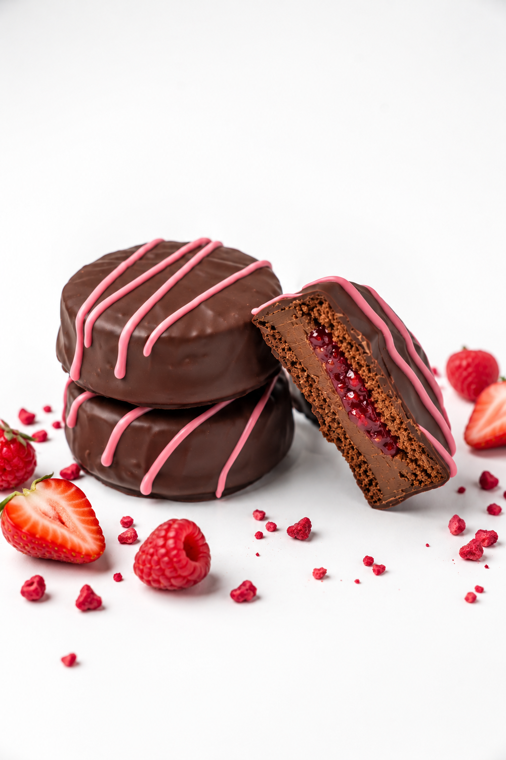 Berries & Dulce de Leche Alfajores