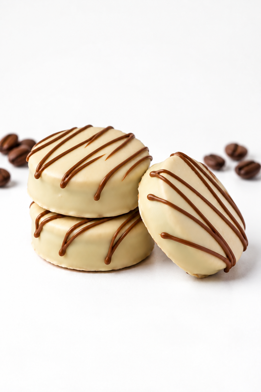 Coffee Ganache & Dulce de Leche Alfajores