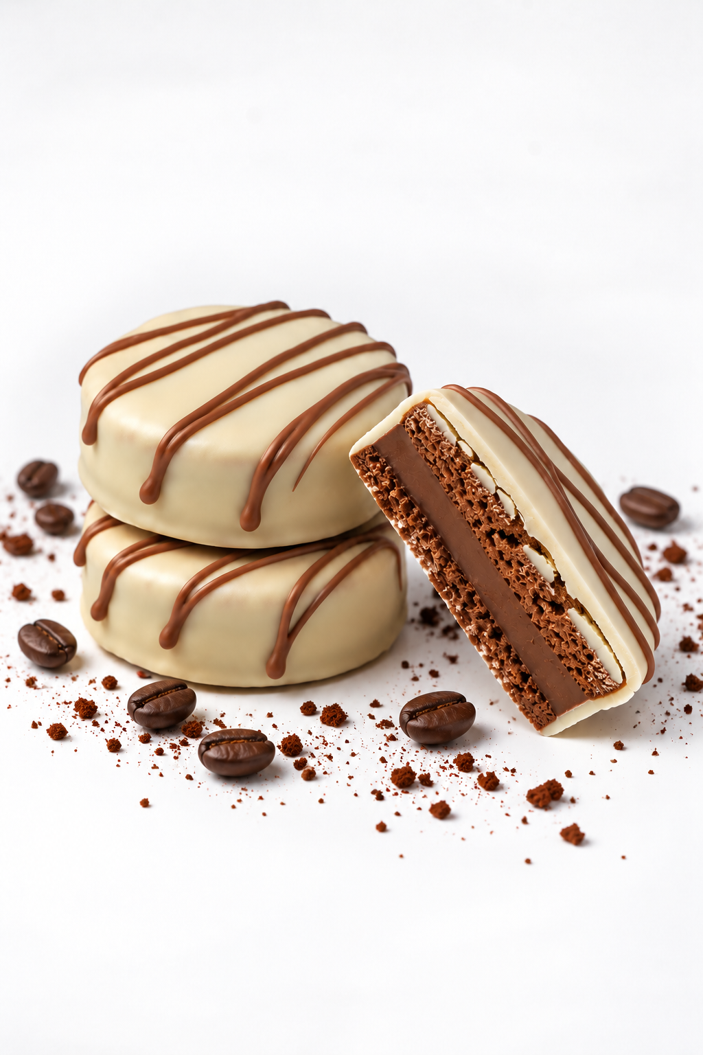 Coffee Ganache & Dulce de Leche Alfajores