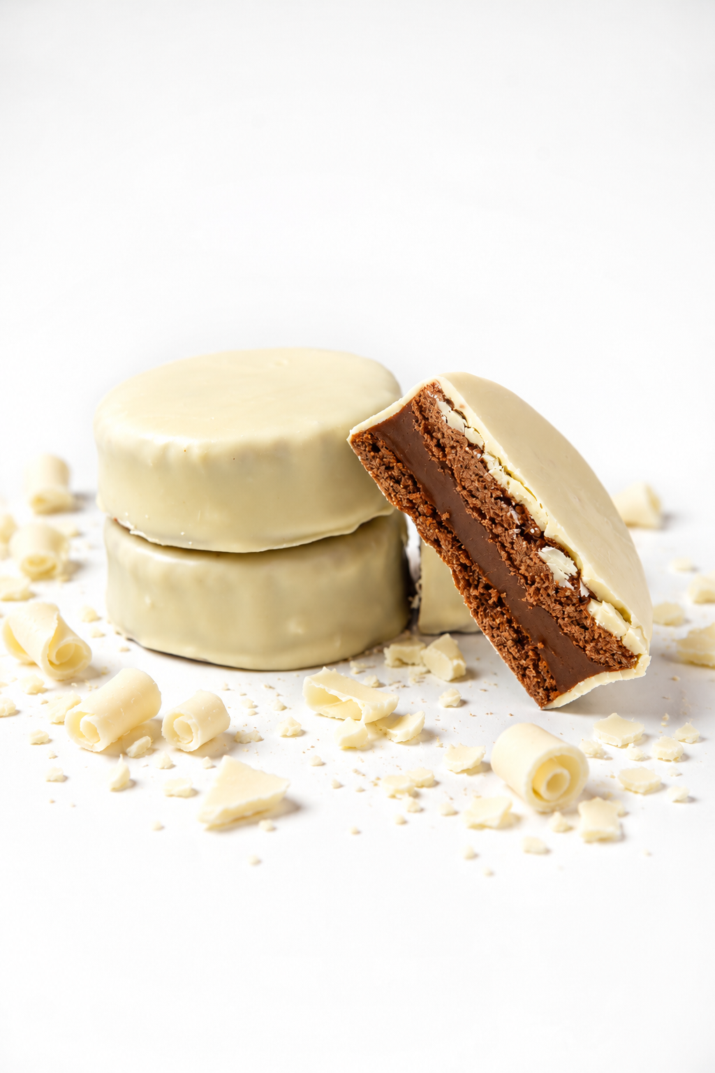White Chocolate Dulce de Leche Alfajores